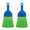 Blue & Green, variant on Lola Products Whisk Broom, Handheld Brush, Durable Bristles, w/ Hang Hole For Easy Storage, 1 Pack