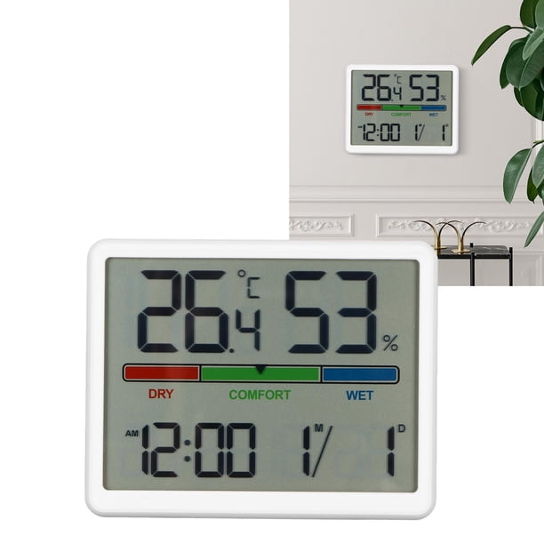 Reloj De Escritorio Digital, Patas De Soporte, Función De Alarma, Reloj De Escritorio LED 12/24H Para Adultos