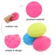 thumbnail image 2 of KAKOWELY 3 pelotas masticables para perros, pelota chirriante para mascotas, pelota de rugby para perros pequeños, juguete interactivo para la dentición de perros, juguete para mascotas, 2 of 5