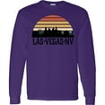 thumbnail image 3 of Inktastic Las Vegas Nevada Skyline Retro Long Sleeve T-Shirt, 3 of 5