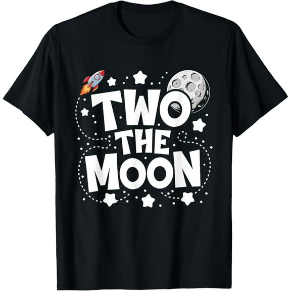 Sam Soft Two The Moon 2nd Birthday Girl Boy 2 Year Old T-Shirt All Size S-5XL