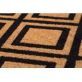thumbnail image 4 of Entryways Diamonds Coir Doormat, 18'' x 30'', Natural Coir and Black, 4 of 4