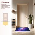 thumbnail image 3 of Flatwoven High Traffic Area Rug, Striking Starfield Visual Experience, Non Slip, Stain Resistant, Washable Area Rugs for Living Room, Bedroom(Purple, 4X6), 3 of 8