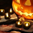 thumbnail image 3 of Luz de Vela Electrónica Led Casa de los Tesoros Color Negro para Decoración de Hogar y Halloween, 3 of 4