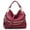 Burgundy, variant on Hobo Bags for Women Soft Faux Leather Purses and Handbags Large Hobo Purse Shoulder Bag with Rhinestones