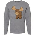 thumbnail image 3 of Inktastic Cute Moose Long Sleeve T-Shirt, 3 of 5