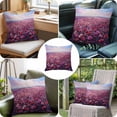 thumbnail image 6 of Spring Red Flowers Throw Pillow Cover Pastoral Oil Painting Texture Cotton Linen Cushion Cover Throw Pillow Case with Invisible Zipper for Couch Sofa Bed Chair Car 24x24 Inch, 6 of 9