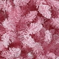 thumbnail image 4 of 4.5 ft snow flocked pencil slim artificial christmas tree: rosa gradient metal stand - elegant home & oficina holiday decoration, 4 of 7