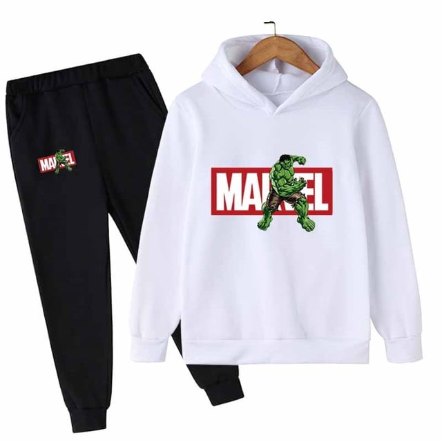 Hulk Hoodies niños chándales niño niña primavera Otoño Invierno sudadera ropa conjunto Marvel superhéroes pantalones con capucha traje Children130CM zhangyuxiang CONDUJO