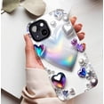 thumbnail image 5 of Shimmering Heart Design Crystal Pearl iPhone Case Gift for Her Valentines Day Compatible with iPhone 11/12/13/14/15/16 (Pro Max/Plus), 5 of 9