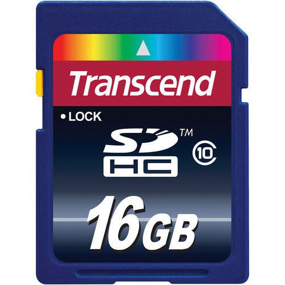 2 X Transcend 16GB SDHC Premium 200x Class 10 Secure Digital Memory Card