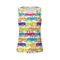 thumbnail image 4 of Lsque Colorful Car Printed Workout Tank Tops for Women, Athletic Sports Tank Tops, Compression Sleeveless Dry Fit Shirts,Sleeveless Yoga Shirt-Medium, 4 of 9