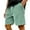 12# Light Green, variant on HKYNLAG Pacificozy Men's Shorts, Casual Corduroy Drawstring Elastic Waist, Summer Loose Fit Beach Shorts with Pockets Army Green 3XL