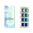 thumbnail image 2 of Under $5 Watercolor Paint Set, 8-Color Glitter Watercolor Set - Pearlescent Paints for Fabric & Paper Crafts, Fast-Drying, Watercolor Kit, Blue, by Goohae, 2 of 6