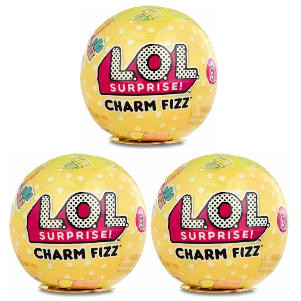 LOL Surprise Series 3 Charm Fizz Mini Yellow Bomb Ball Doll Accessory 79FJzp1 