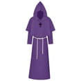 thumbnail image 2 of Capa para mujer, disfraz de Halloween, estilo medieval, capa con medio hombro y chal para mujer, 2 of 8