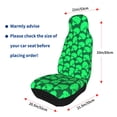 thumbnail image 4 of Sigee Green Broccoli for Universal Car Seat Covers, Premium Car Seat Protector Set for Cars, SUVs, Trucks, 4 of 7
