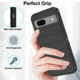 thumbnail image 4 of Asuwish Compatible with Google Pixel 7A 5G 2023 Phone Case Hybrid Rugged Shockproof Hard Protective Drop Proof Full Body Heavy Duty Mobile Cell Cover for Pixel7A A7 6.1 inch Women Men Black, 4 of 6