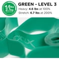 thumbnail image 3 of THERABAND CLX Resistance Band, Loops, Home Workout, Full Body, Level 4, Green, Heavy, 4.6 lbs. Resistance, 5 Foot, 3 of 10