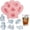 Pink, variant on Marine Life Silicone Cooling Trays, 6 Cute Sea Animal Shapes for Cocktails Coffee Juice - Easy Release Flexible BPA-Zero Mold with Sturdy Frame Ideal for Kids Party Candy Chocolate