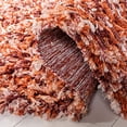 thumbnail image 5 of Safavieh Rio Shag Collection SG960P Handmade 1-inch Thick Area Rug, 3' x 5', Rust / Ivory, 5 of 5