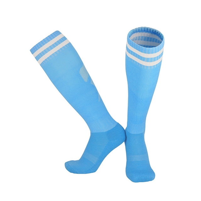 Summer Thin High Tube Professional Football Socks Towel Bottom Striped Socks