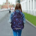 thumbnail image 5 of ALAZA Texture Stone Purple Backpack Elementary School Bag Bookbag Travel Rucksack, 5 of 7