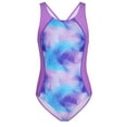 thumbnail image 1 of Charmo Color Blocked Swimwear for Girls Athletic One Piece Practice Swimsuits Racerback Competition Bathing Suits, Size 8-16, 1 of 7
