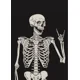 thumbnail image 3 of Nordic Halloween Skeleton Witchy Gothic Ghost Canvas Painting Pumpkin Bats Cat Poster Prints Wall Art for Living Room Decoration, 3 of 5