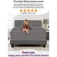 thumbnail image 2 of Extra Deep Pocket Queen Fitted Sheet Only - Queen Fitted Sheet Deep Pocket - Queen Size Deep Pocket for Thick Mattress Pillow Top Non Slip Bed Sheets with Deep Pockets - Best Fit for Best Sl, 2 of 5