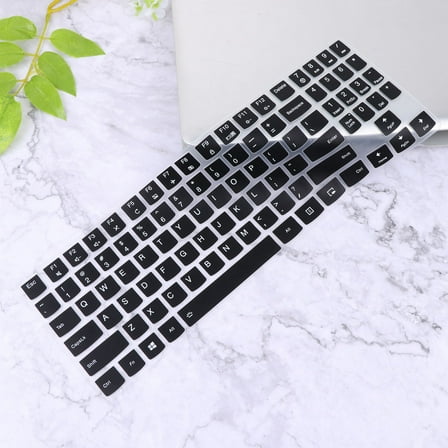 FRCOLOR Keyboard Protector Cover 3Pcs 15.6 Inches Black Silicone Universal Compatibility