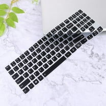 FRCOLOR Keyboard Protector Cover 3Pcs 15.6 Inches Black Silicone Universal Compatibility