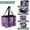 Purple Light, variant on Collapsible Car Trunk Organizer with Handles 600D Oxford for Car Kitchen and Home Storage, Purple Light 13× 10.2×10.8inch