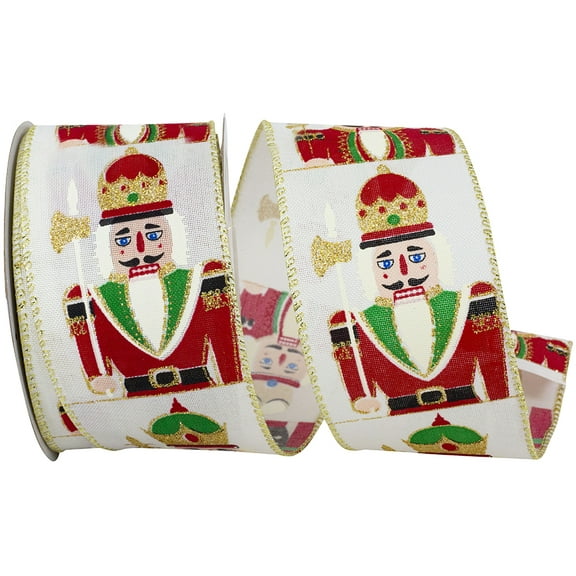 Reliant Ribbon - 94488W-810-40F, Ribbon, Ivory, 2-1/2 Inch, 10 Yards