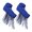 Blue, variant on Women's Retro Long Opera Pageant Gloves 1920s Fringe Fingerless Elbow Glove for Costume Party Wedding Arm Sleeves Purple