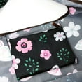 thumbnail image 3 of Wrapables Large & Small Foldable Tote Nylon Reusable Grocery Bags, Set of 4, Butterflies & Doodles, 3 of 5
