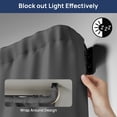 thumbnail image 3 of Blackout Curtain rod for  28 to 48, Wrap Around Curtain Rods for ,  Room, Adjustable from 30 to 57 , Matte Black, 3 of 6