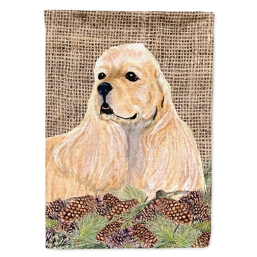 Cocker Spaniel Flag Canvas House Size