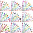 thumbnail image 2 of Pajitas de plástico reutilizables para decoración de fiestas de niños, 6/8 piezas, ratón de dibujos animados, dinosaurio, Navidad, Halloween, amor, unicornios, fruta, tiburón, 2 of 4