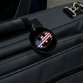 thumbnail image 5 of Batman USA American Flag Shield Logo Round Luggage ID Tag Card Suitcase Carry-On, 5 of 8
