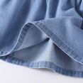 thumbnail image 6 of Jean Skirt Girls Elastic Waist Tiered A Line Skirt Girls Maxi Denim Skirt Cute Denim Skirt Back to School Clothes Girl Skirt 9-10 Years, 6 of 9