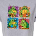 thumbnail image 3 of Teenage Mutant Ninja Turtles - Bricks - Juniors Cropped Cotton Blend T-Shirt, 3 of 5