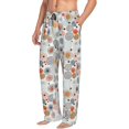 thumbnail image 3 of Mens Pajama Pants - Soft Sleep & Lounge Pants for Men, colorful circles print Cuteness Casual PJ Bottoms Pants with Pockets, 3 of 5
