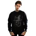 thumbnail image 2 of Harry Potter Mens Dragon Line Art Sweatshirt, 2 of 5