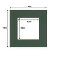 thumbnail image 2 of Hunter Green 16x16 White Picture Mats with White Core for 8x8 Pictures - Fits 16x16 Frame, 2 of 4