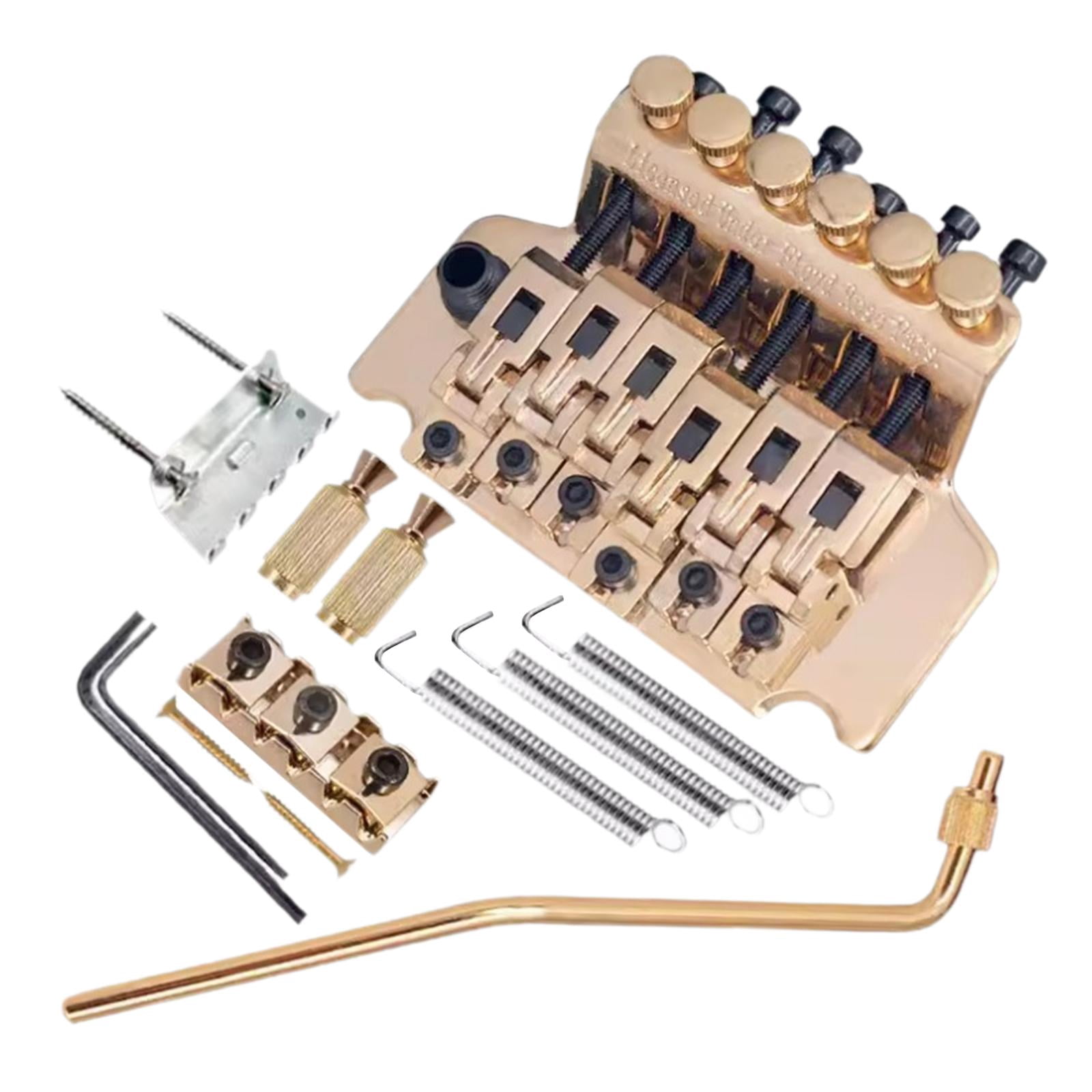 LeeQinersw Guitar Tremolo Bridge Portable Electric Guitar Replacement Electric Guitar Parts gold