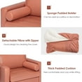 thumbnail image 5 of YYAo Accent Armchair, Single Sofa Chair, Modern Accent Chair with Bolster and Side Storage Pocket-Pink, 5 of 8
