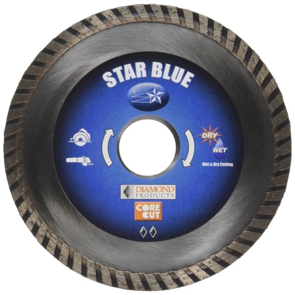 Diamond Products Lame Turbo Star Blue 74960 4-1/2 Pouces par 0.080 par 7/8 Pouces
