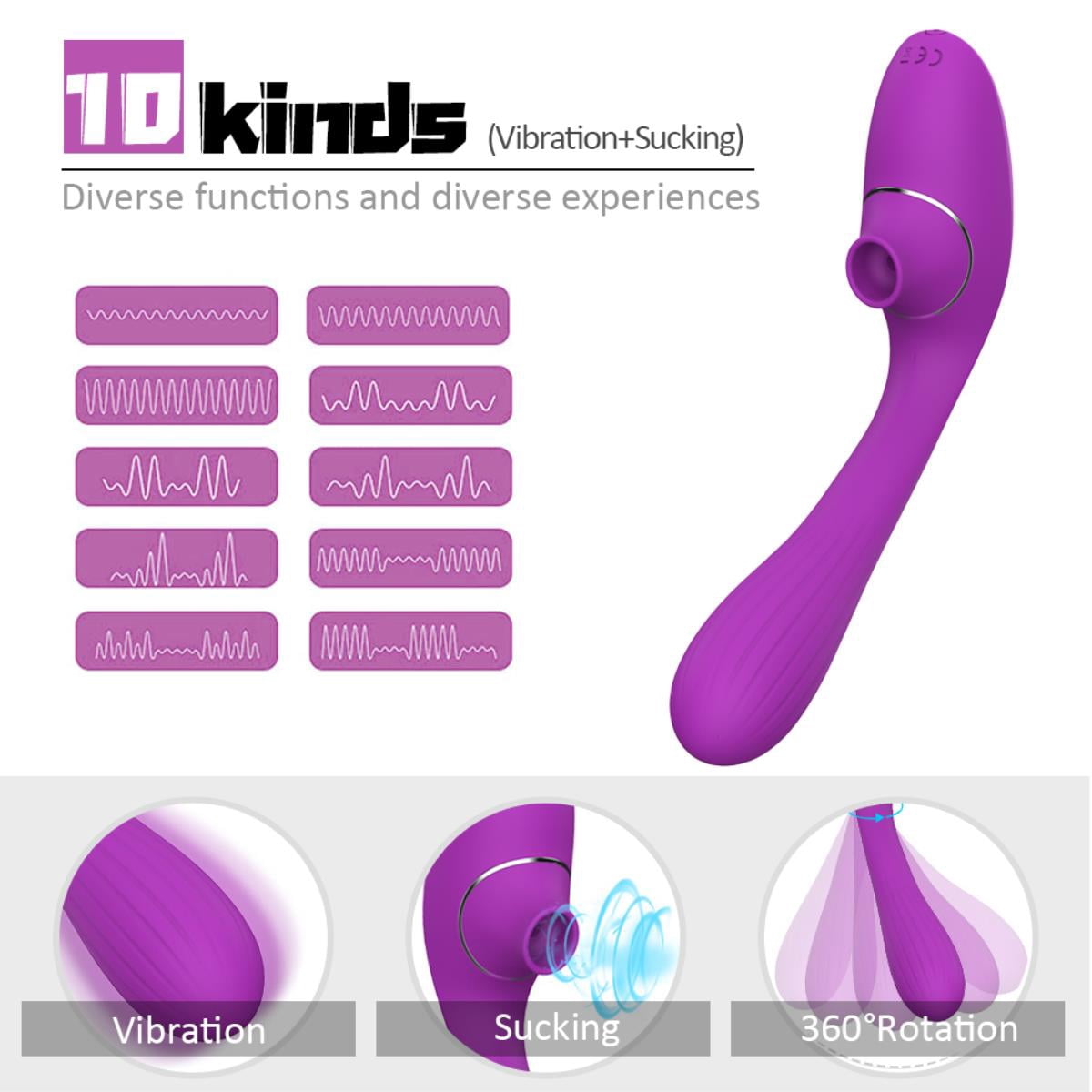 Personal Handheld Massager Full Body Massager, Electric Massager for Face Neck Back Shoulder Waist Leg Feet, Portable 5 Mode Massager for Women MenA052