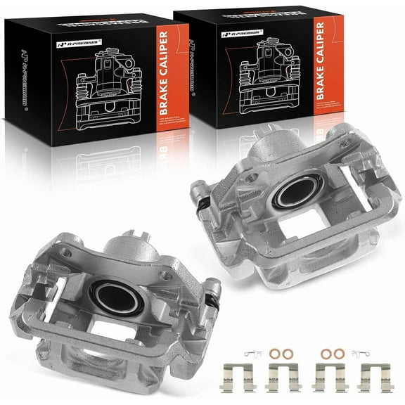 A-Premium Disc Brake Caliper Assembly with Bracket Compatible with Honda Odyssey 2011-2017 Rear Left and Right 2-PC
